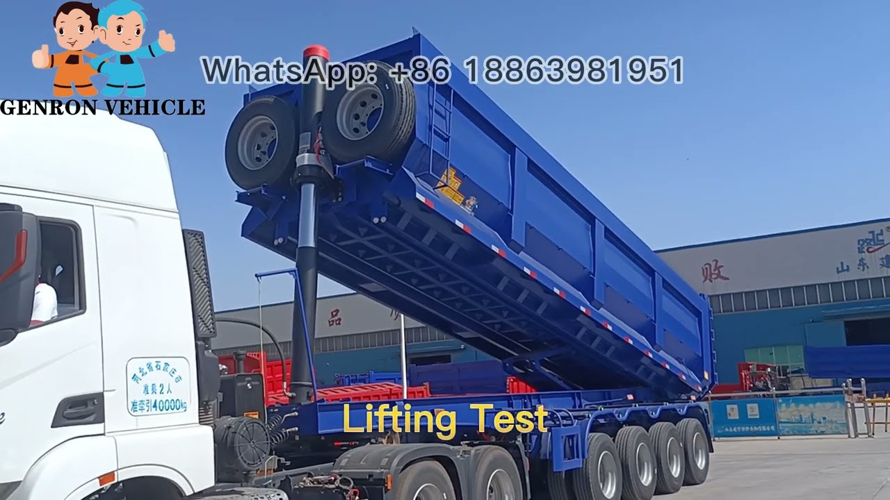 The Supply Chain of Rear Dump Trailer: From Chinese Genron Trailer Factory to African Clients.