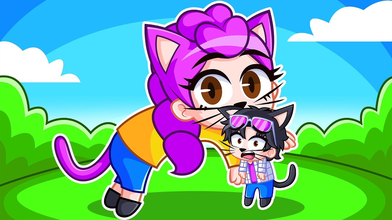 Me Convertí en MAMÁ GATO de JINU BEBÉ GATITO en Roblox!🐈😱