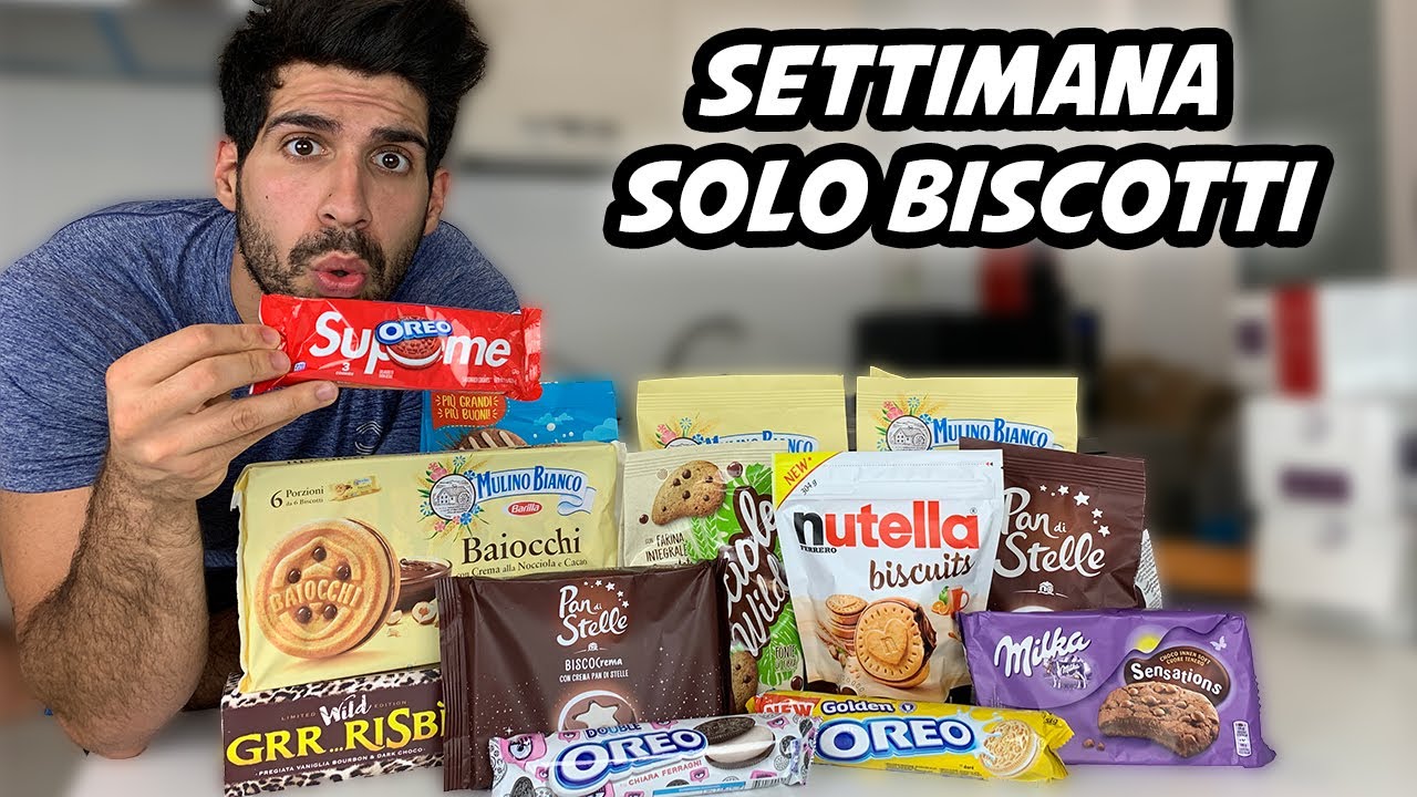 MANGIO PER UNA SETTIMANA SOLO BISCOTTI