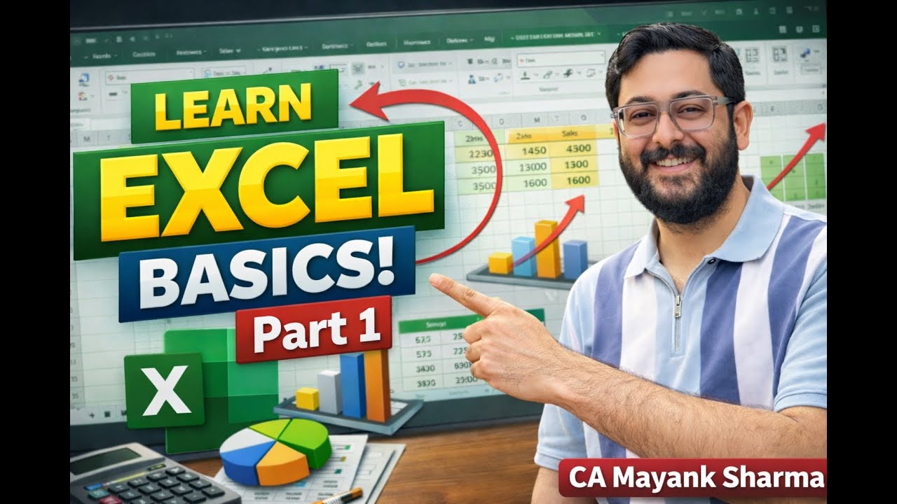Excel for Beginners | Excel Basics Explained from Scratch (Part 1)
