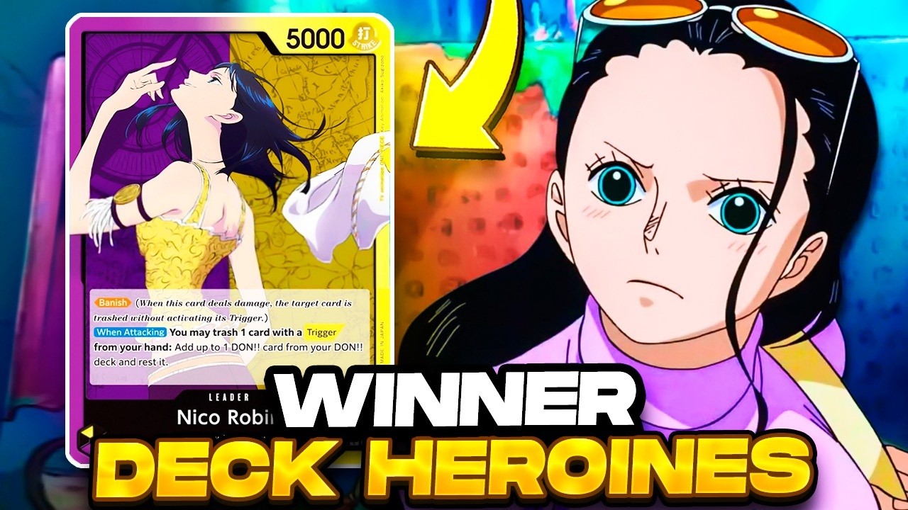 WINNER DECK BATALLA DE HEROINAS | NICO ROBIN (Banish + Thriller bark)