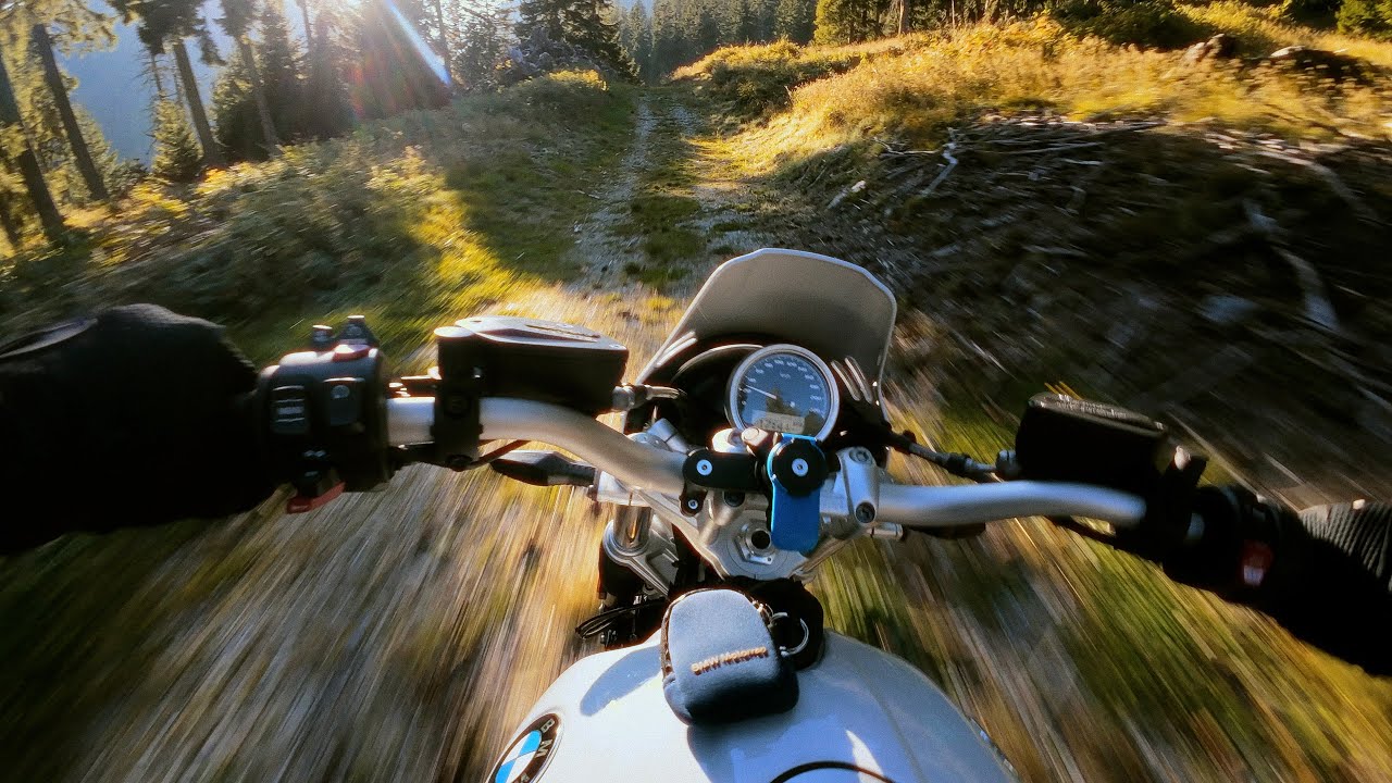 BMW R Nine T Urban GS | Riding in the woods of Switzerland