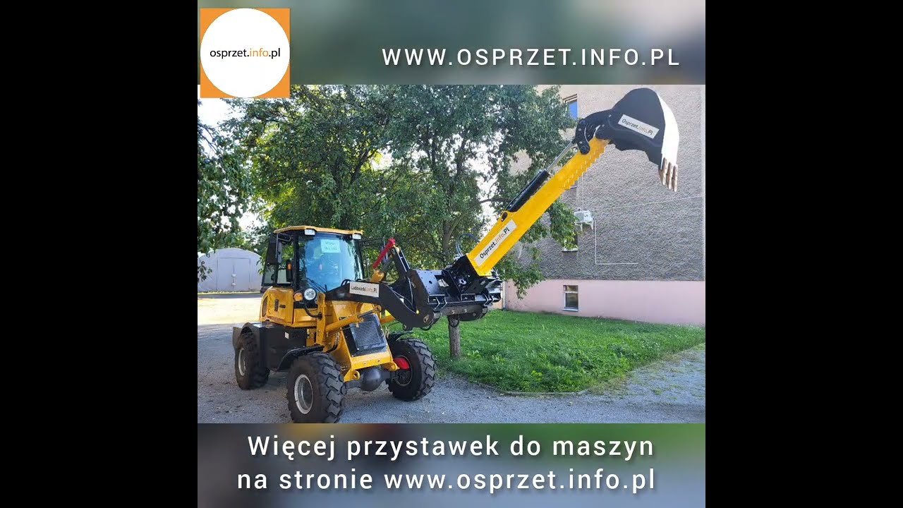 RAMIĘ KOPIĄCE SKRĘTNE  - 2023 - pokaz zakresu pracy. Jak z ładowarki zrobić koparkę?