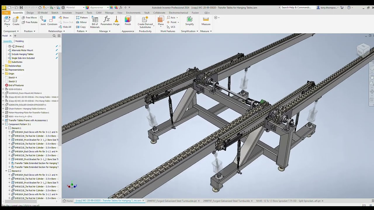 Transfer Conveyor Center Section Arms