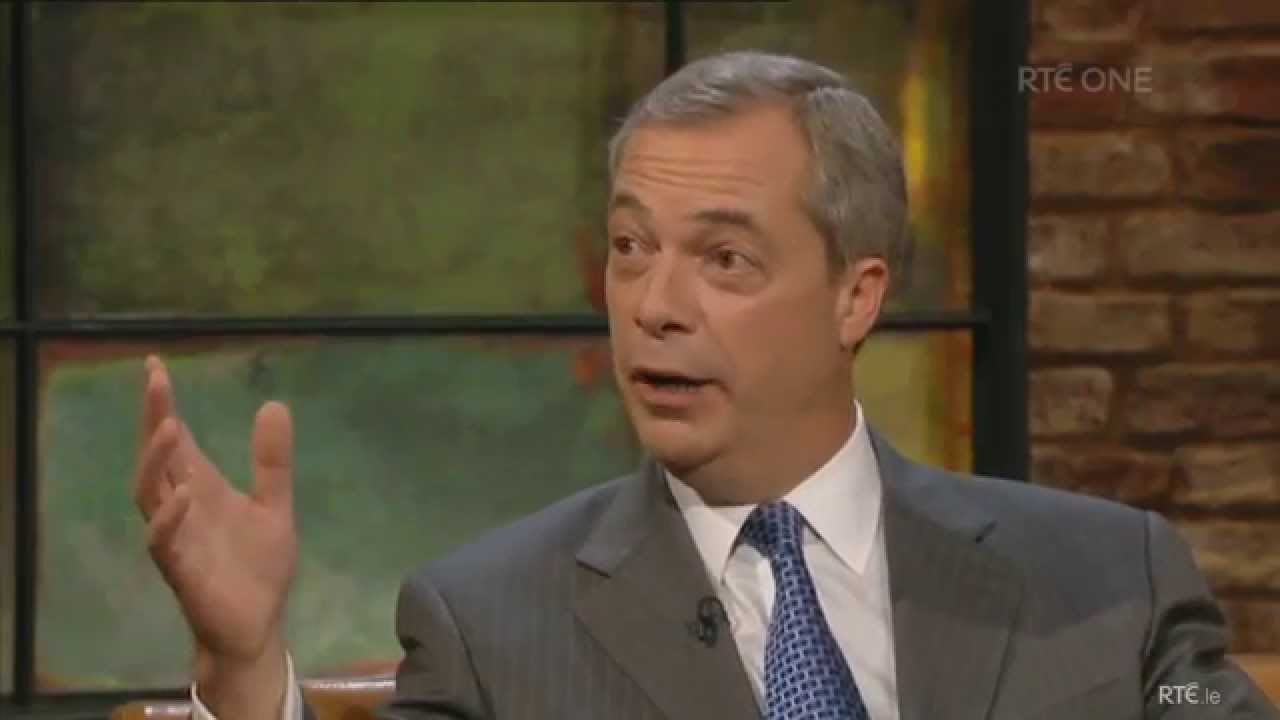 Nigel Farage Vs. Ryan Tubridy on The Late Late Show
