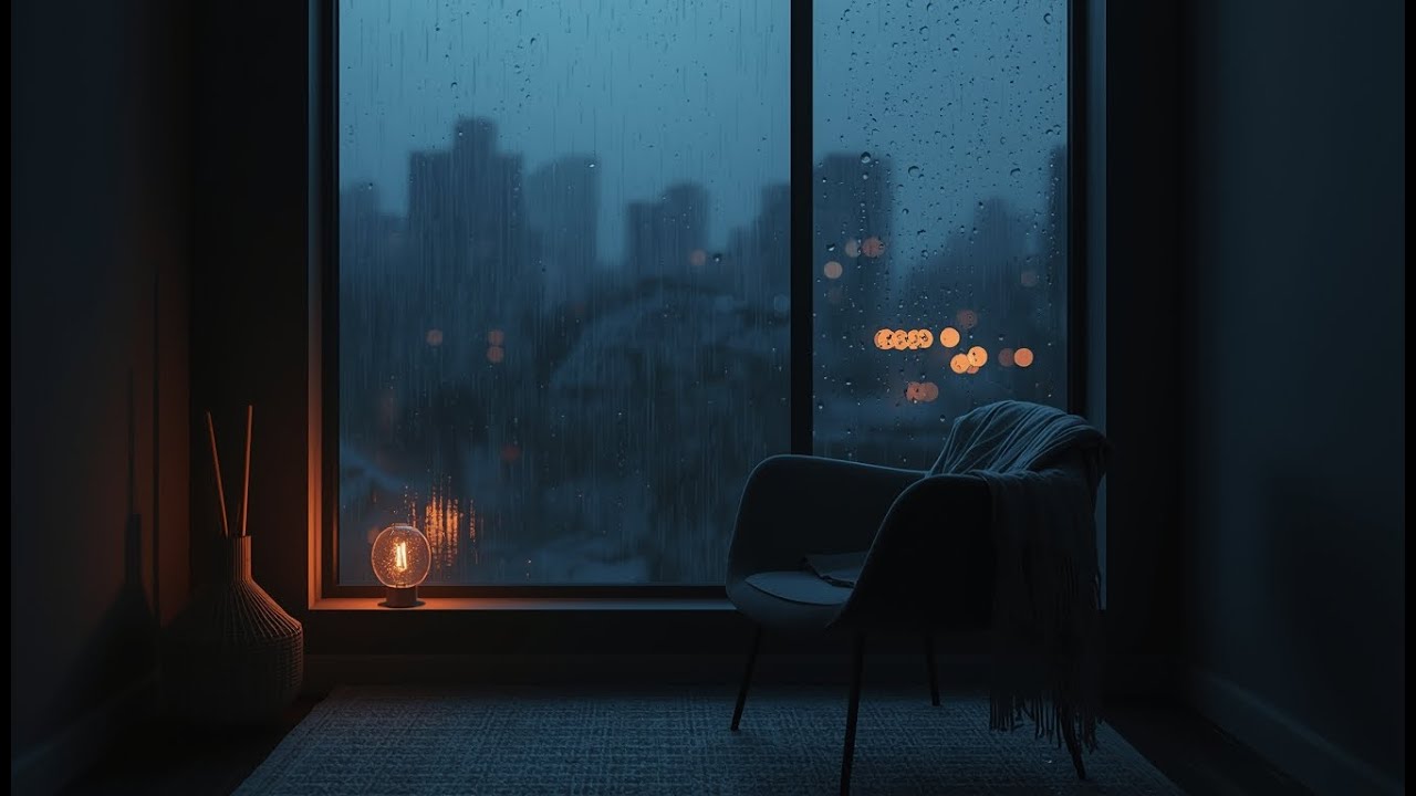 Quiet Rainy Night | Peaceful Background Sound| CozyNest