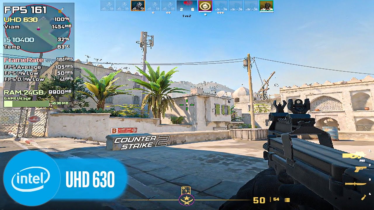 Intel UHD 630 | Counter-Strike 2 (Pixel-Strike 2) - 320x240, 640x480, 800x600.....