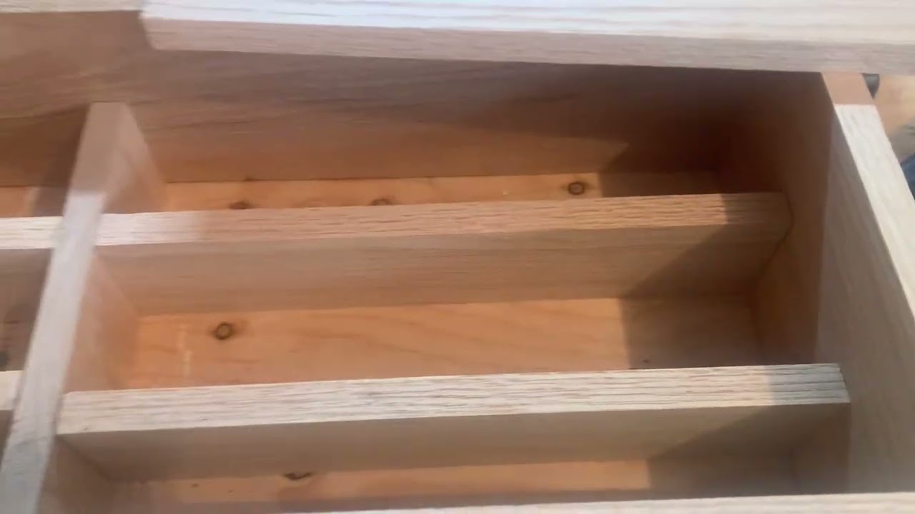 Building a kitchen drawer organizer for a client 