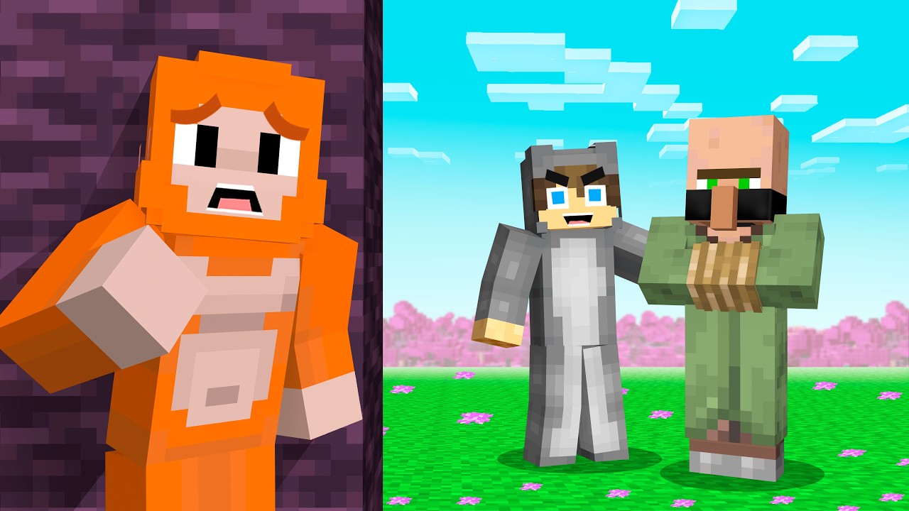 I RESCUED My Best Friend in Minecraft Cherry Island