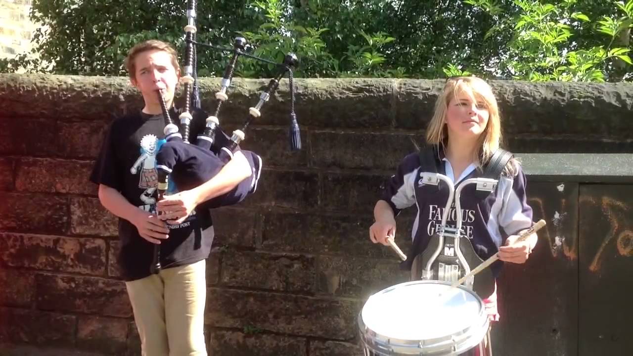 Kirsty & Andrew's bagpipes & snare drum
