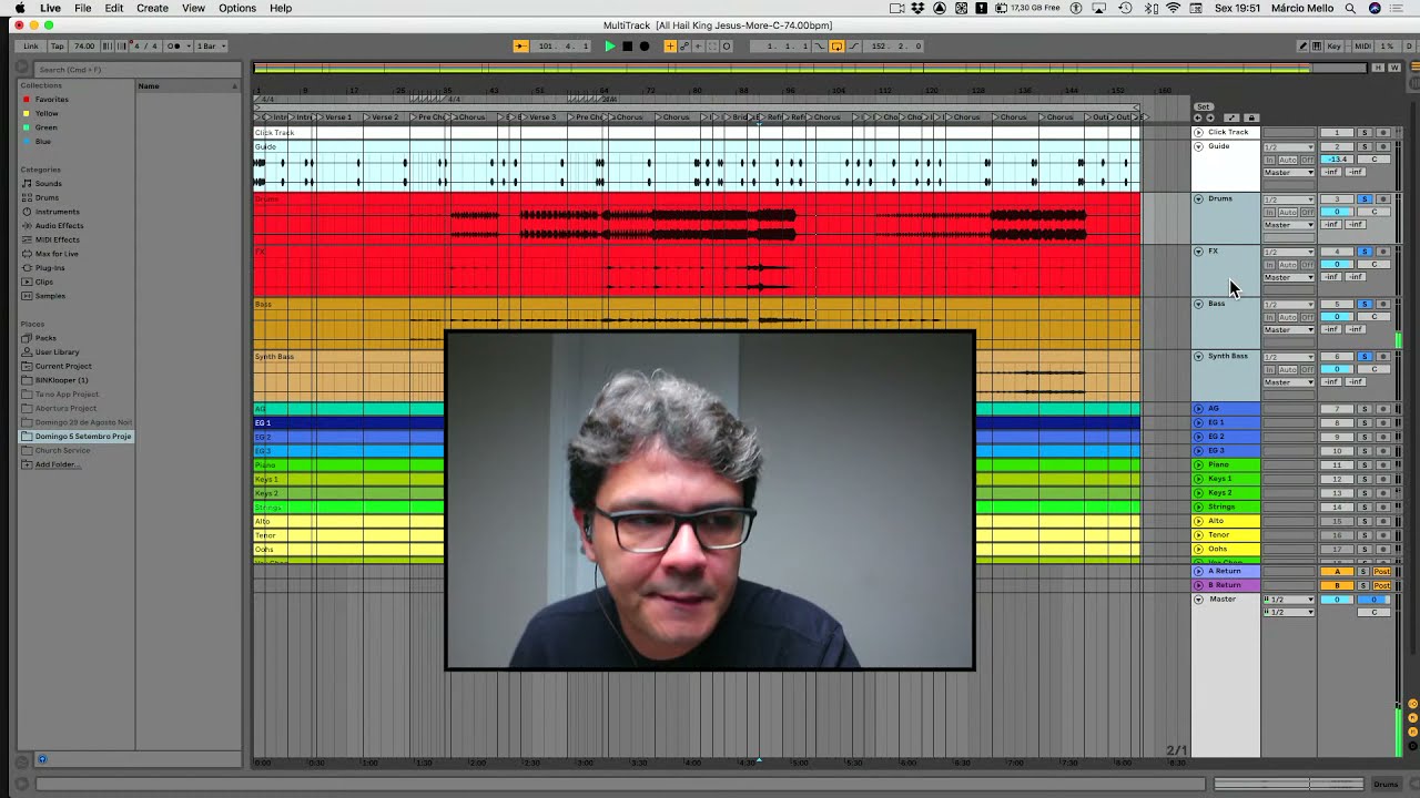 Ableton Live - Como montar uma sessão para tocar ao vivo [Multitracks]