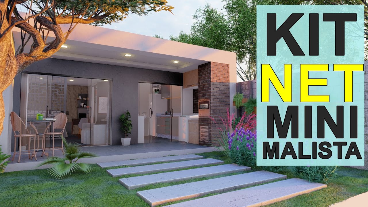 Kitnet 43m² | MINI HOUSE | casa pequena e minimalista.