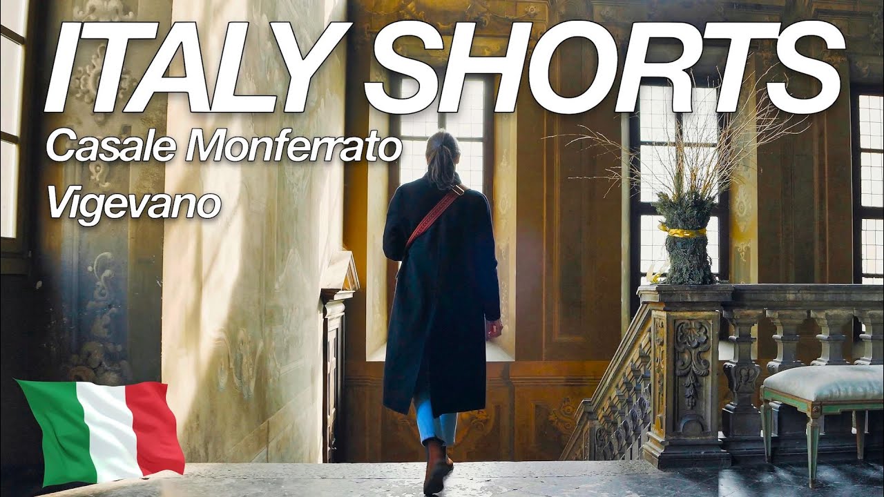 ITALY SHORTS | Around Italy | Casale Monferrato In Piedmont and Vigevano in Lombardy | 4K Video
