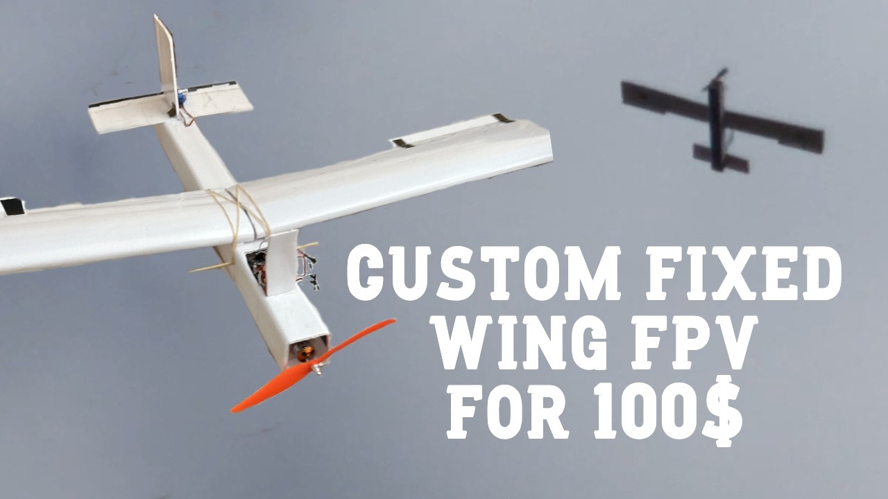 Building an AIRPLANE at Home - How I Built Fixed Wing FPV for 100$