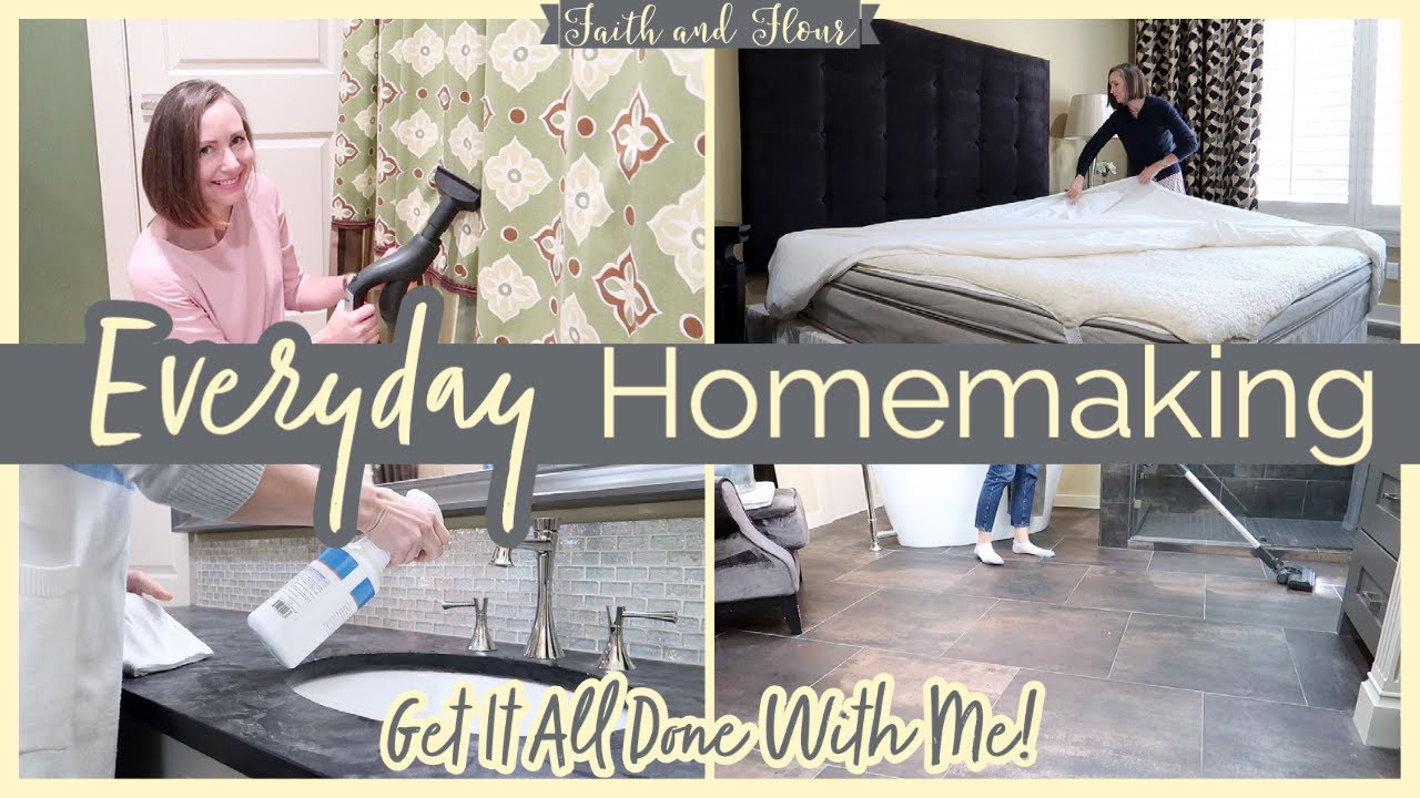 Everyday Homemaking | Get It All Done With Me 2021 | Cleaning Motivation & Organizing Inspiration