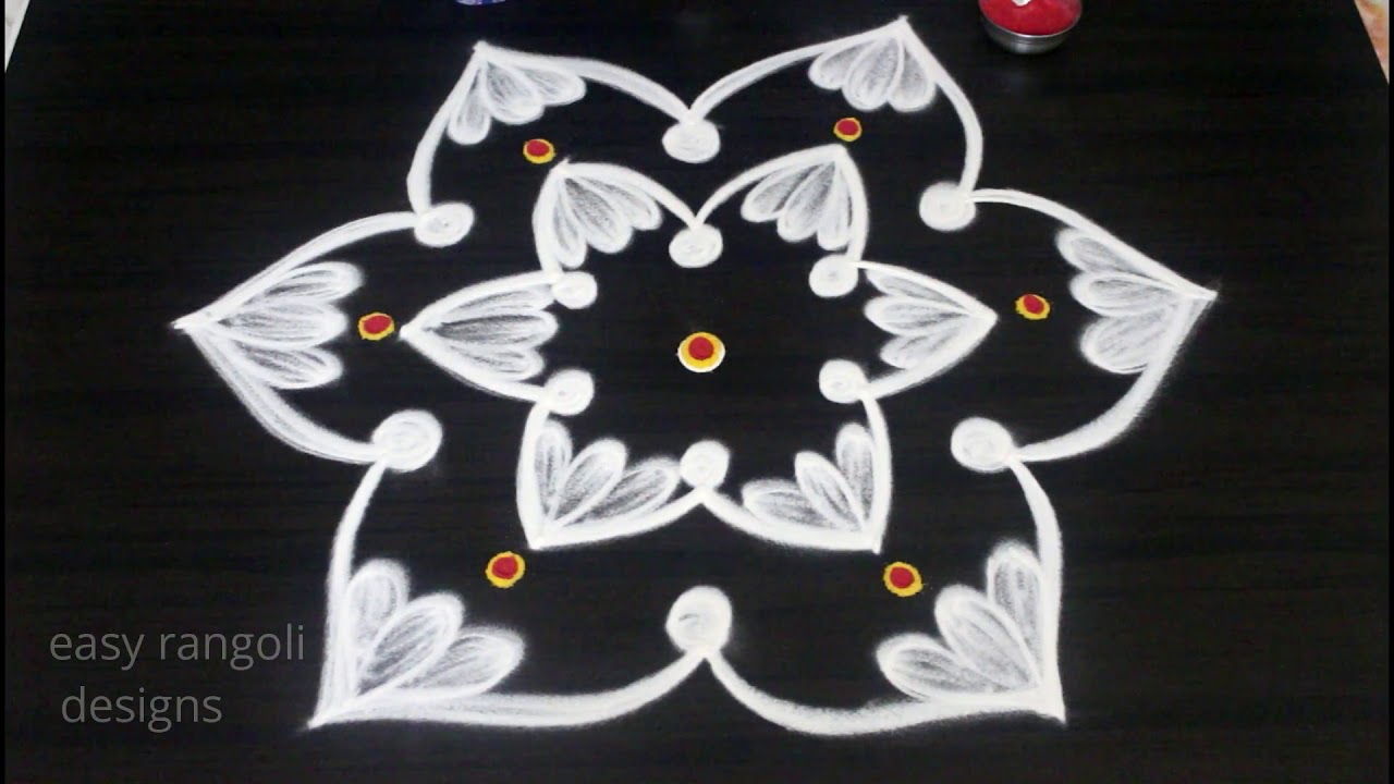 Friday kolam designs for Sravanamasam || Varalakshmi vratham muggulu || easy rangoli