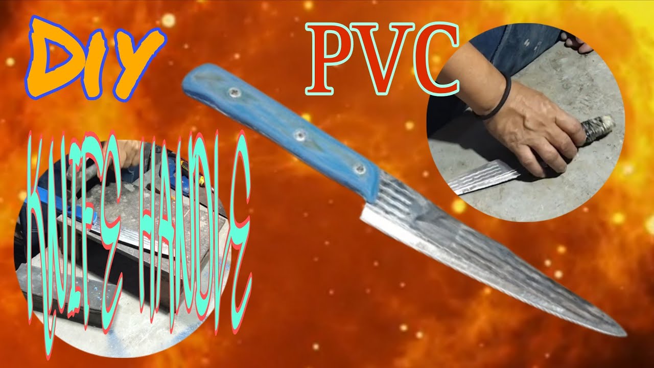 KNIFE HANDLE PVC Made 🔪Full Video😀 DIY Lifetime HANDLE ever👍
