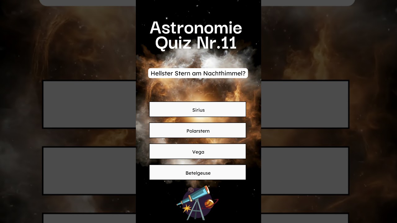 Astronomie Quiz Nr  11