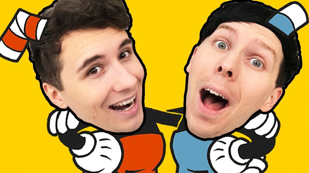 Dan and Phil are.. CUPHEAD AND MUGMAN