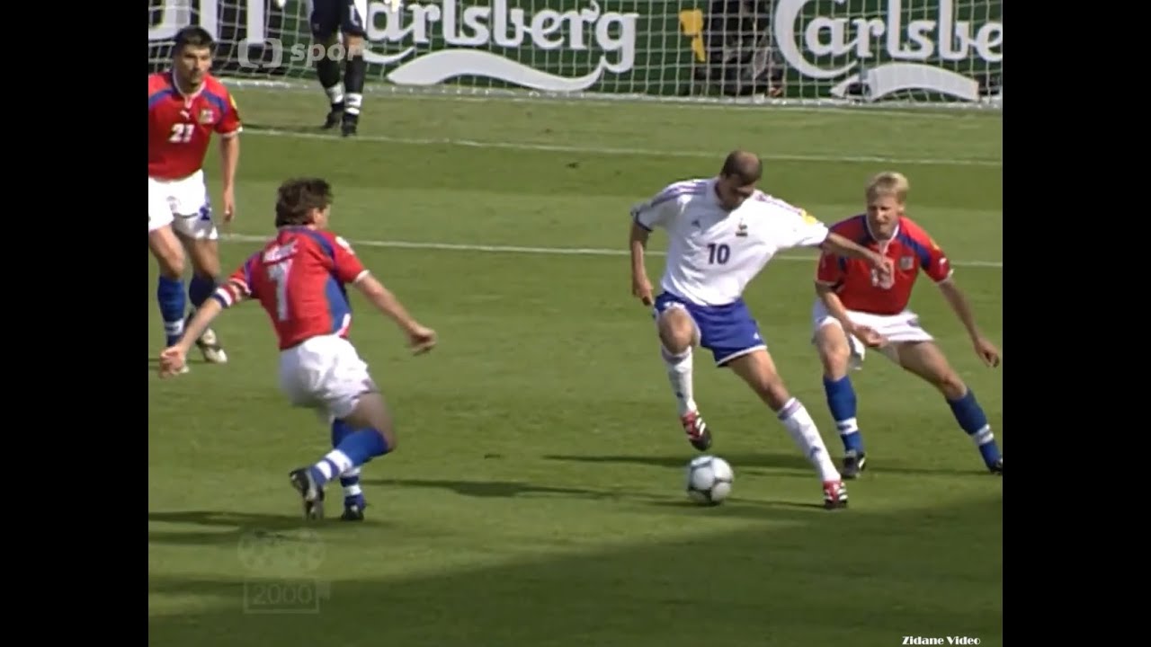 Zidane vs Czech Republic (Euro 2000 Group Stage 2R) FHD / French Commentary