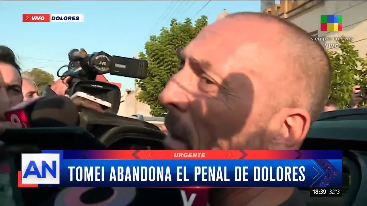 🔴 Así abandonó Tomei el penal de Dolores