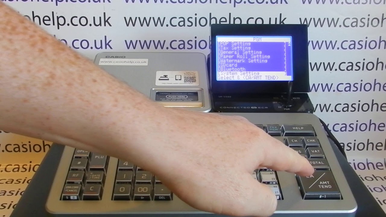 How To Turn Off Compulsory Cash Declaration Casio Tills SR-S500 / SR-S4000 / SR-C550 / SR-C4500