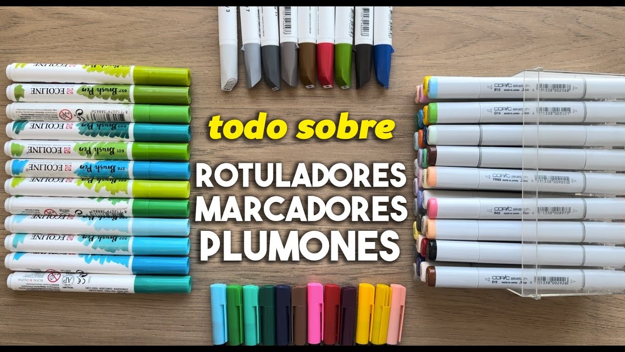 EL MUNDO DE LOS ROTULADORES | DIBUJANDO con ROTULADORES en papel kraft #QuédateEnCasa y #dibuja