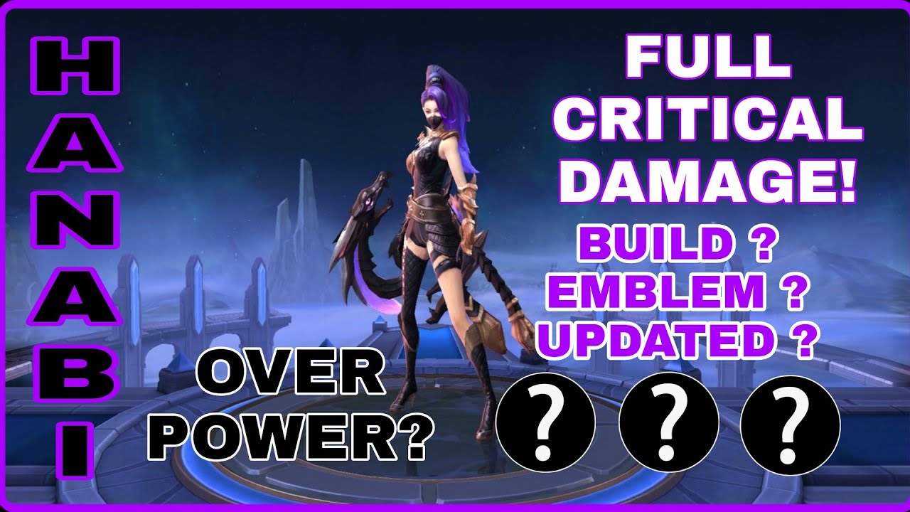 HANABI FULL CRITICAL DAMAGE OP - BEST BUILD AND EMBLEM 2023 | Mobile Legends Bang Bang