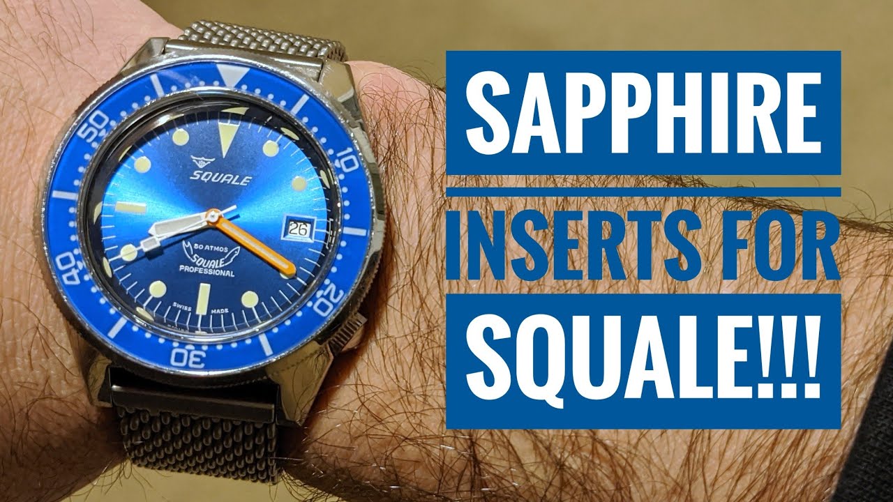 Sapphire Bezel Insert for the Squale 1521 Divers