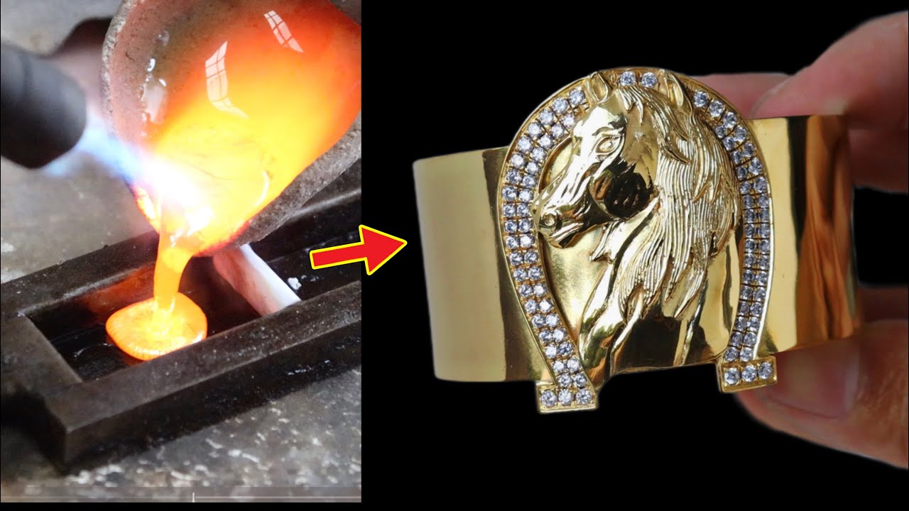 Custom 18K gold bracelet - how to make a gold jewelry