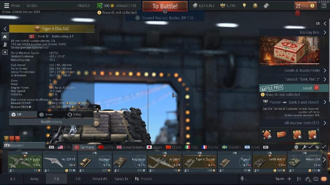 War Thunder 8 kill nuke 7.3 Germany