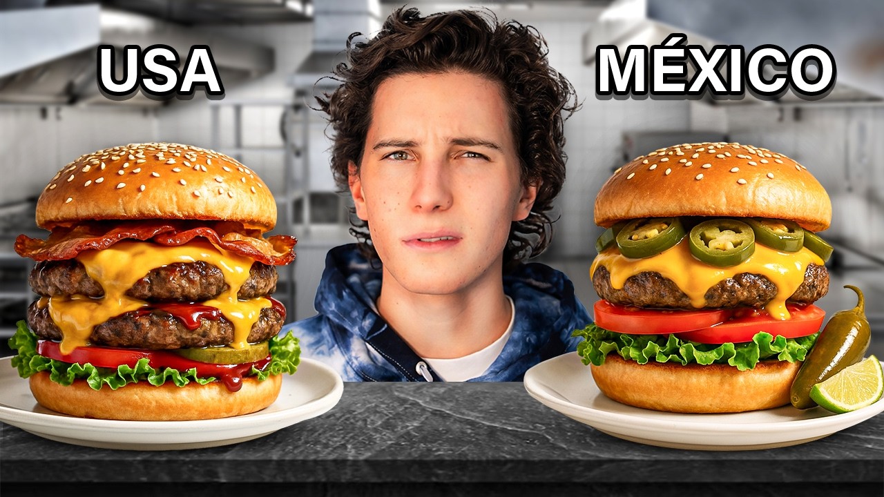 Probando las mejores hamburguesas: MÉXICO VS USA