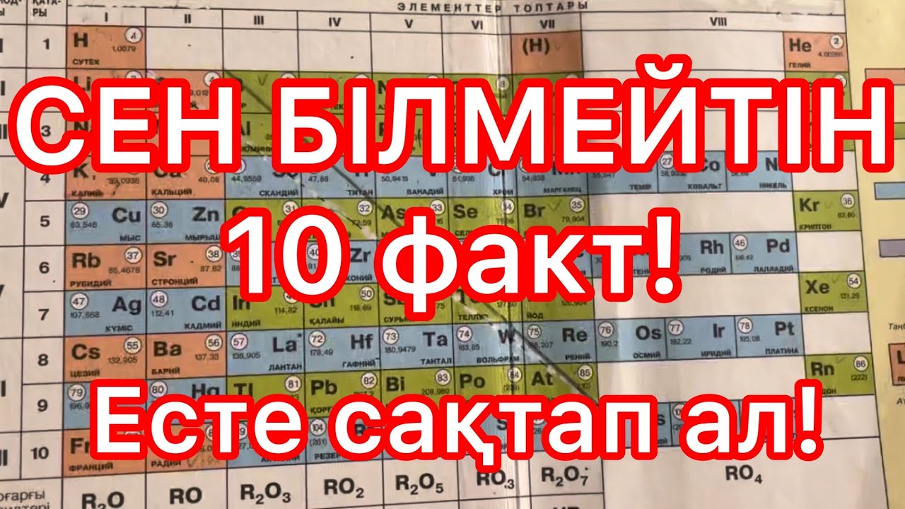 Менделеев кестесінің физикалық мағынасы. Химия 0-ден бастап