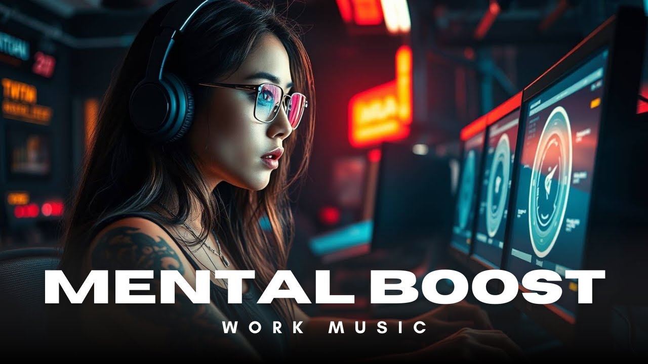 Level up workflow with music office & ambient work in a clean modern work zone