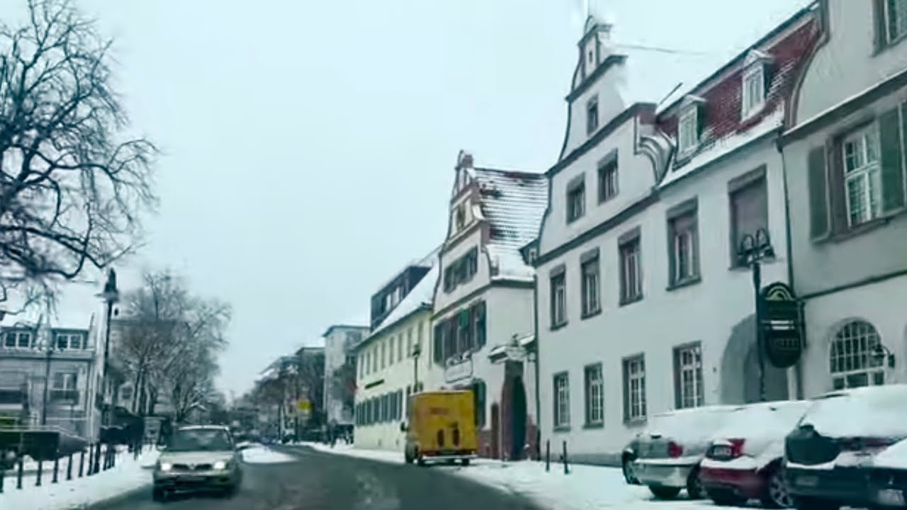 Driving Vlog #4 | Germany | Darmstadt | Snow 2024
