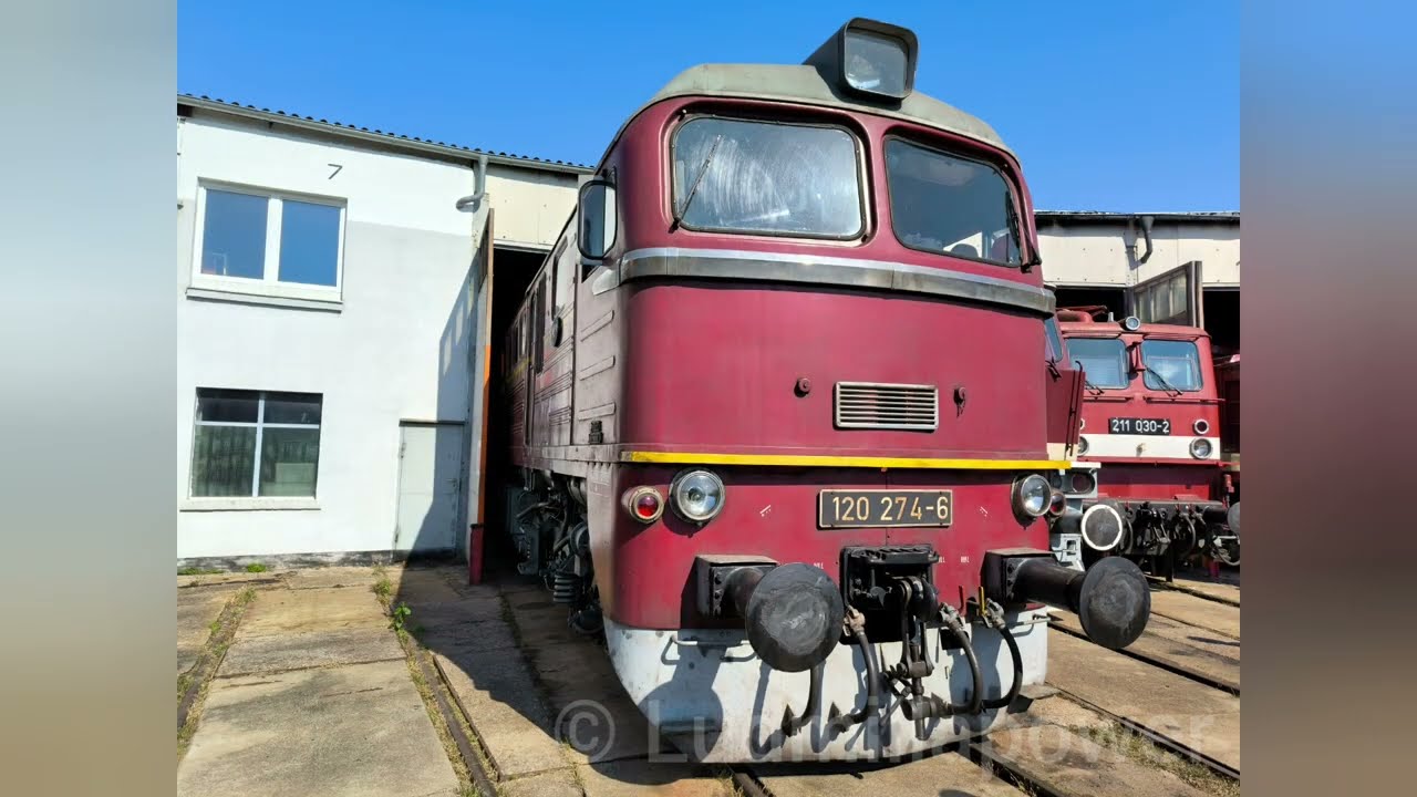Sound Video: Taigatrommel DR BR 120 274-6 in BW Arnstadt