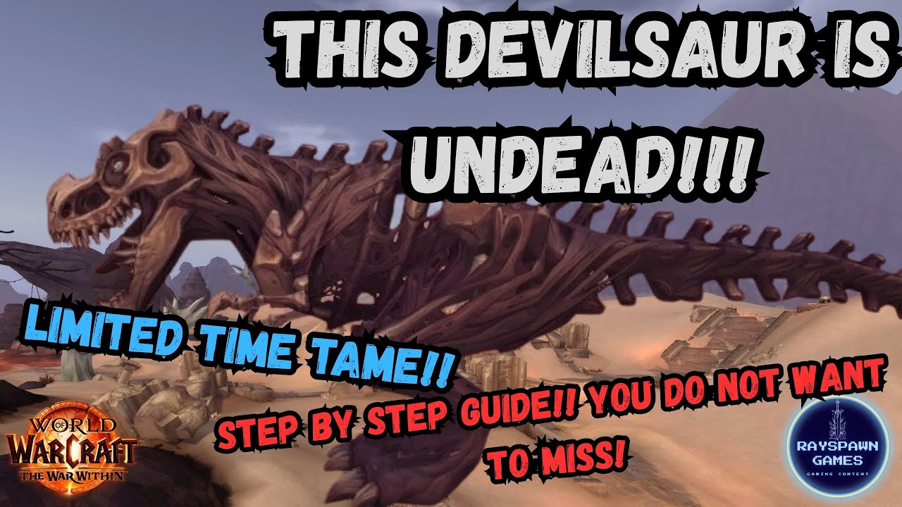 Taming Dunegorger Kraulok! The Undead Devilsaur That Only Appears Every 6 Weeks!