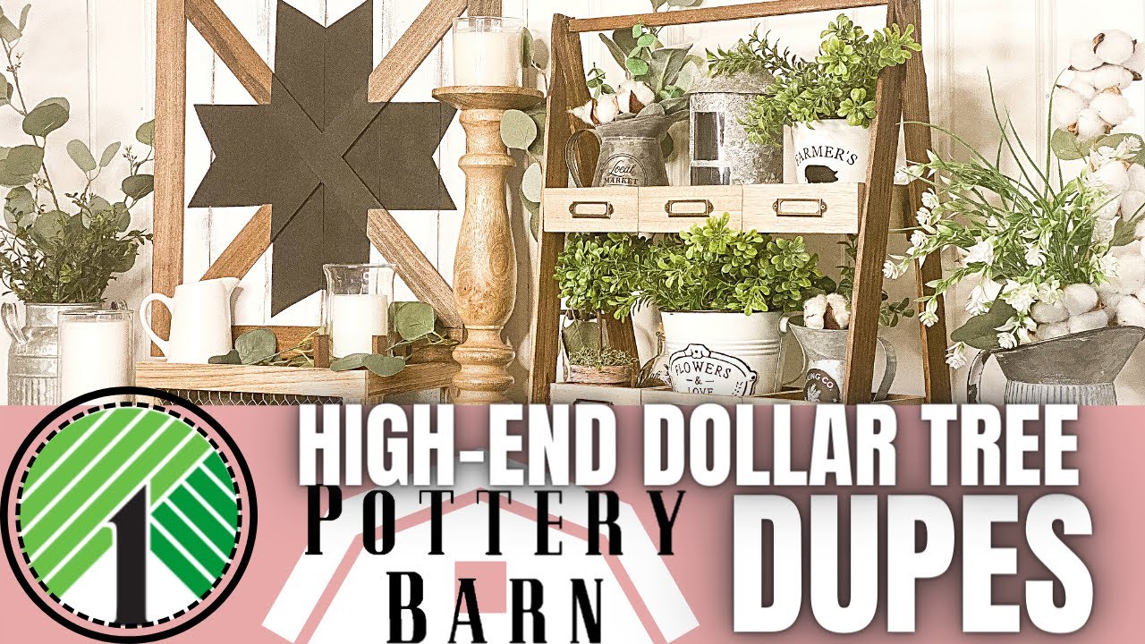 🌟HIGH END DOLLAR TREE DIY HOME DECOR ON A BUDGET | DIY POTTERY BARN INSPIRED DECOR 🌟
