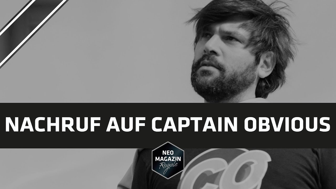 Nachruf auf Captain Obvious | Neo Magazin Royale mit Jan Böhmermann - ZDFneo