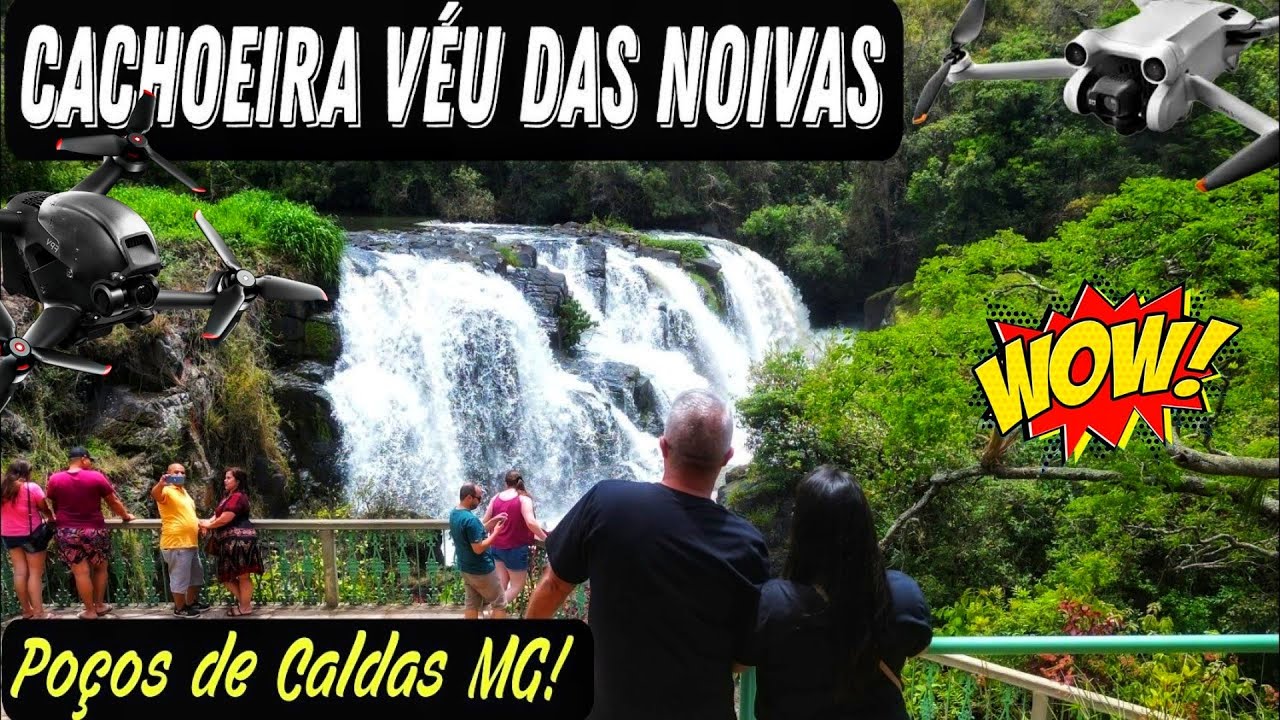 A INCRÍVEL CACHOEIRA em POÇOS de CALDAS MG - VÔO TENSO!