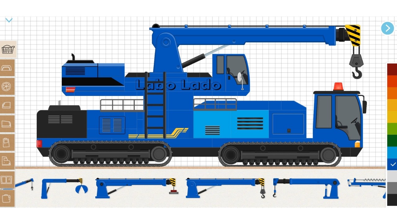 Building a Mobile Crane Arm Truck In Labo Construction Truck