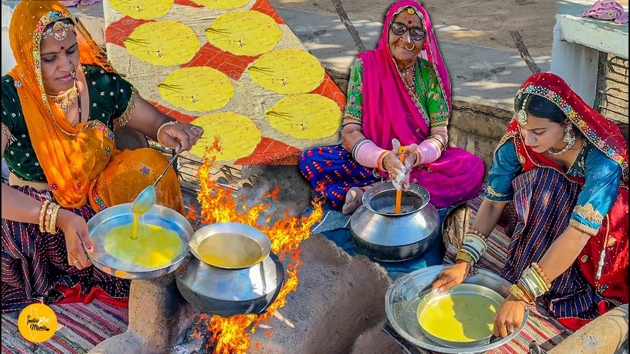 Rajasthani Village Style Rabodi Sabji Recipe l Rajasthani Food