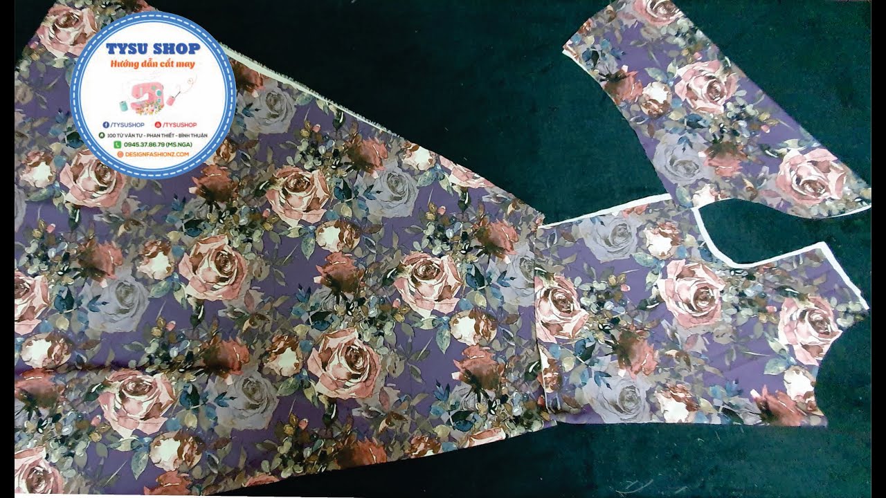 Cách Cắt Áo Đầm 90 độ Cổ Thuyền | Ở Nhà Cắt may Cùng TYSUSHOP
