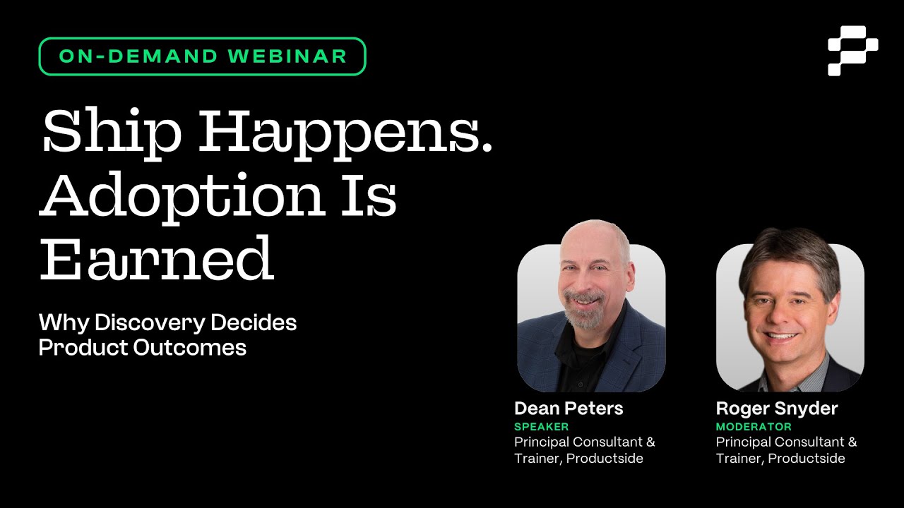 Ship Happens. Adoption Is Earned: Why Discovery Decides Product Outcomes