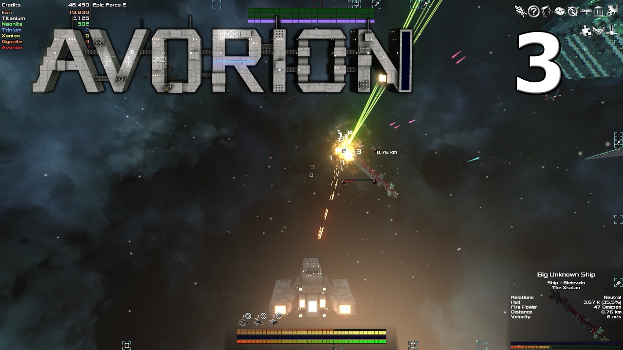 Avorion - Mining Naonite, The First Step To Shields - Avorion Gameplay Part 3