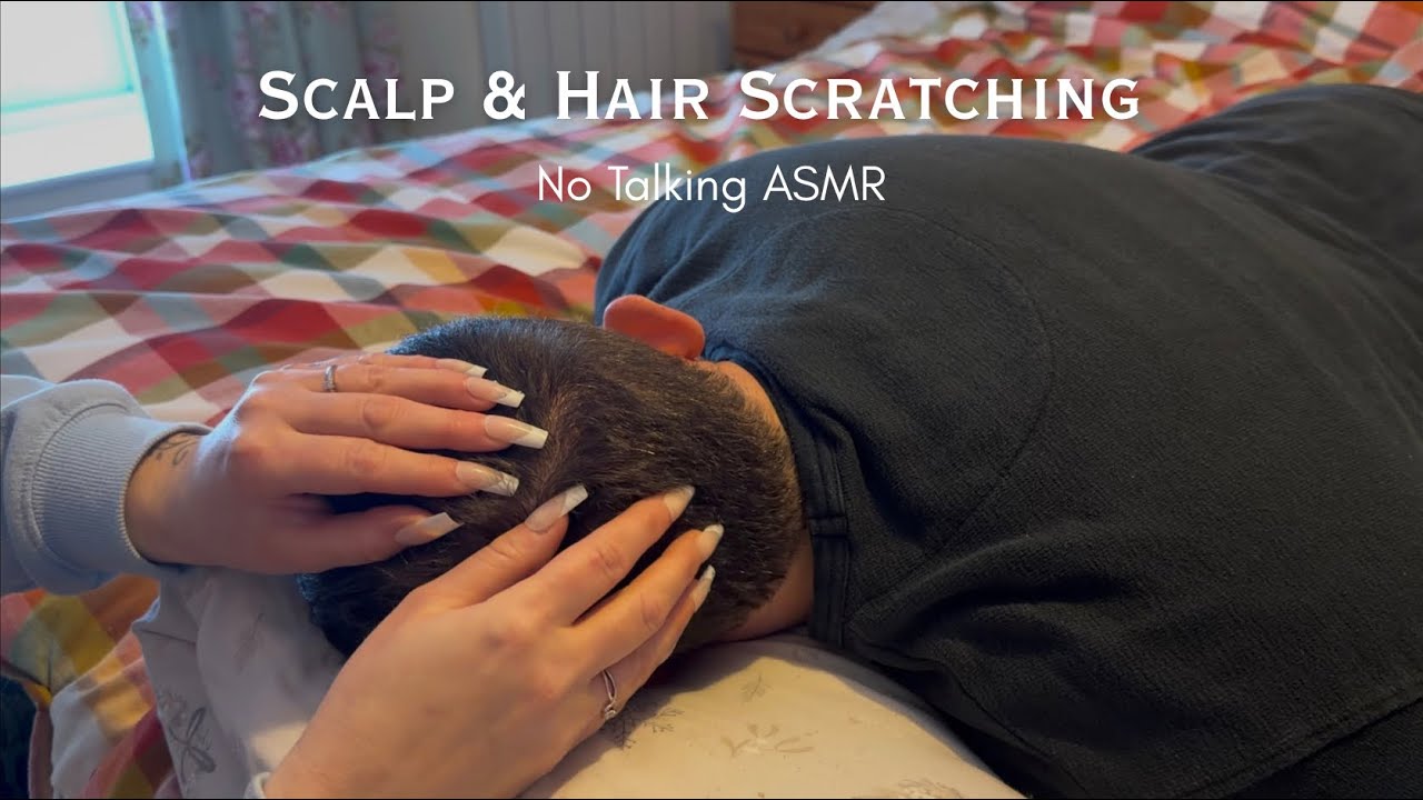 ASMR Scalp & Hair Scratching with Long Nails | No Talking  