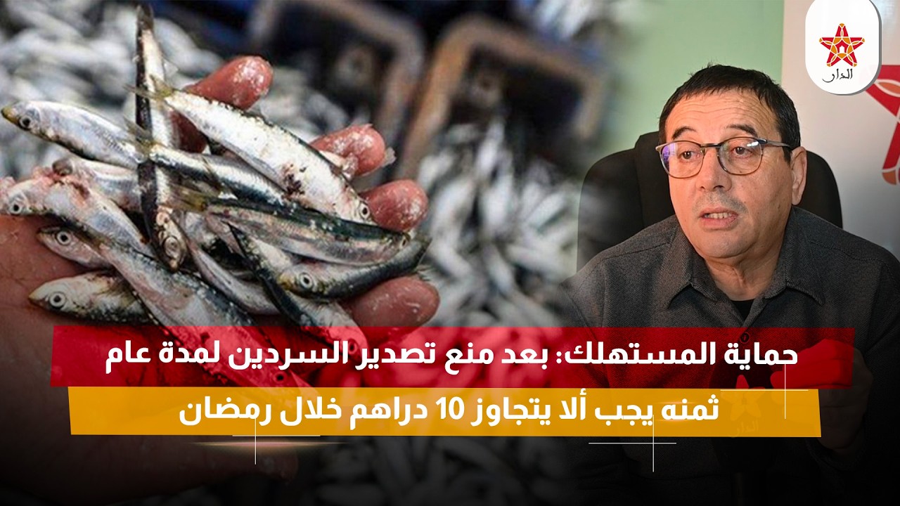 حماية المستهلك: بعد منع تصدير السردين لمدة عام، ثمنه يجب ألا يتجاوز 10 دراهم خلال رمضان
