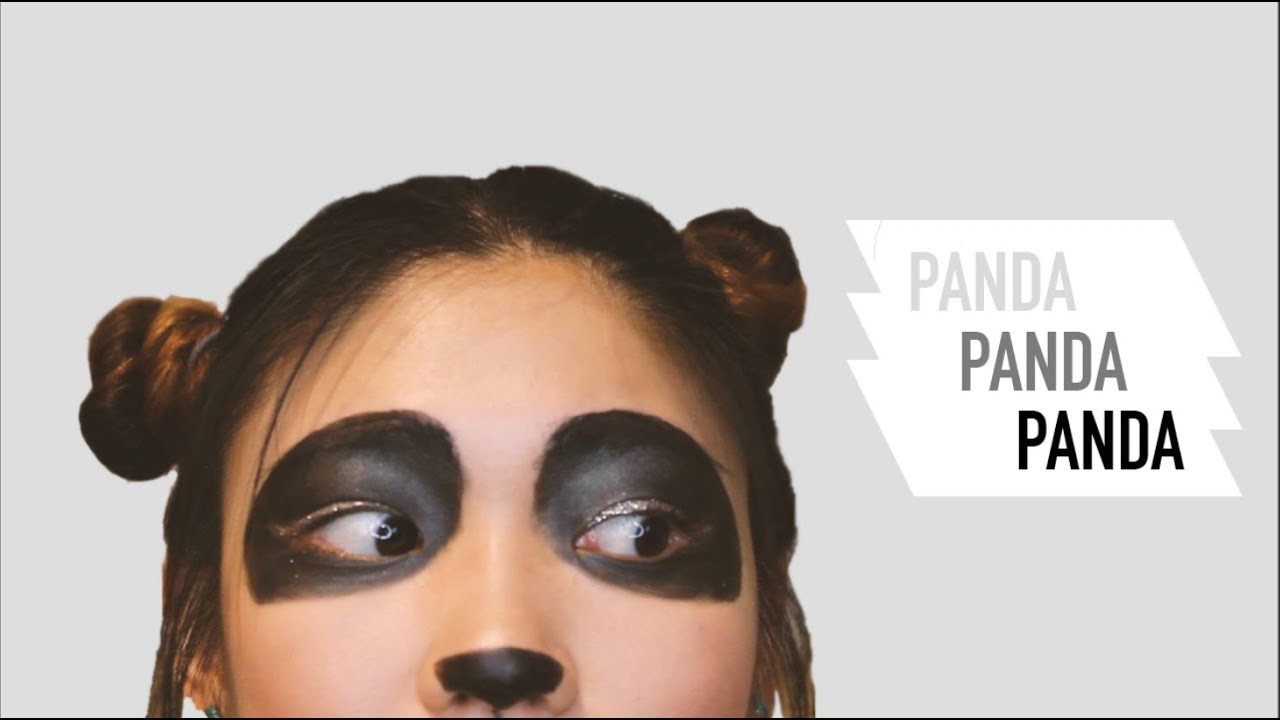 PANDA HALLOWEEN TUTORIAL : Cheap, Last Minute Costume | JustJoelle1