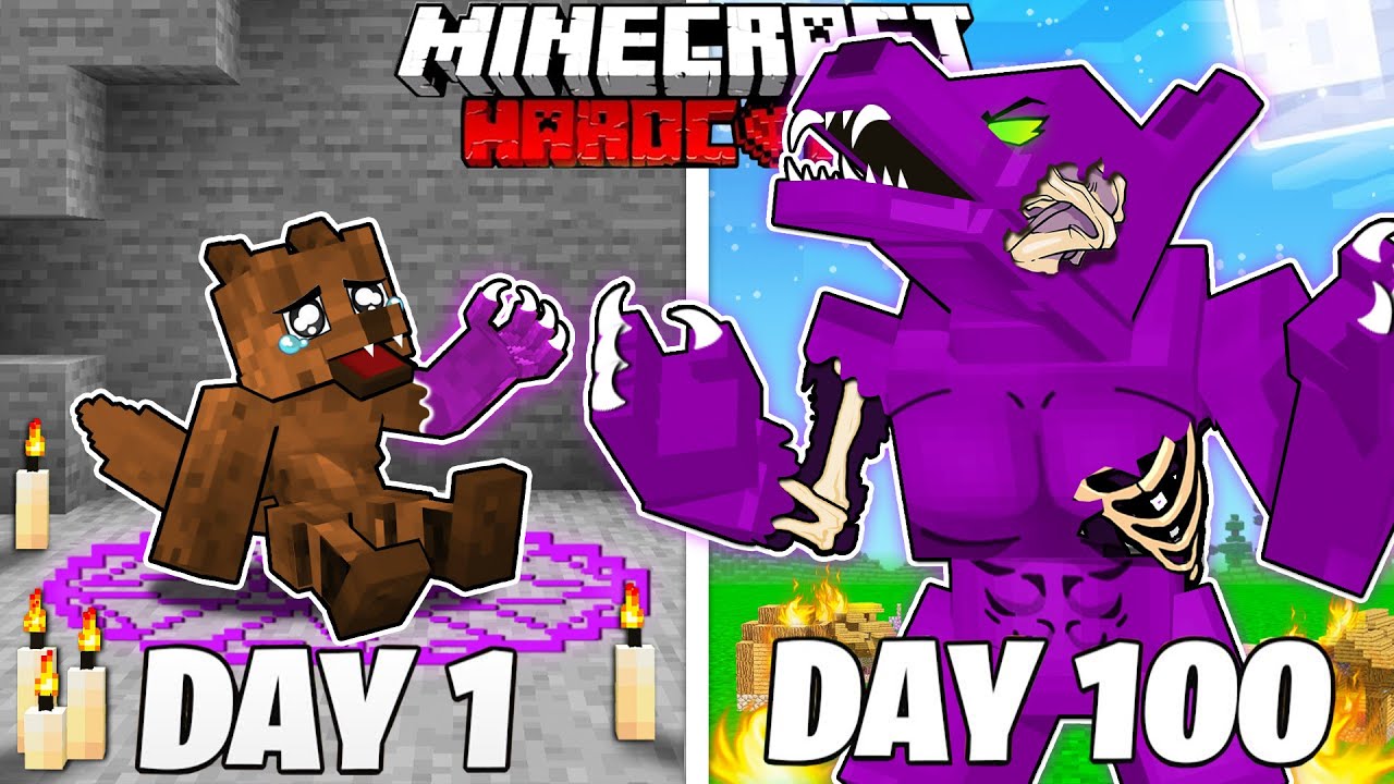 I Survived 100 Days as a CURSED WEREWOLF in HARDCORE Minecraft