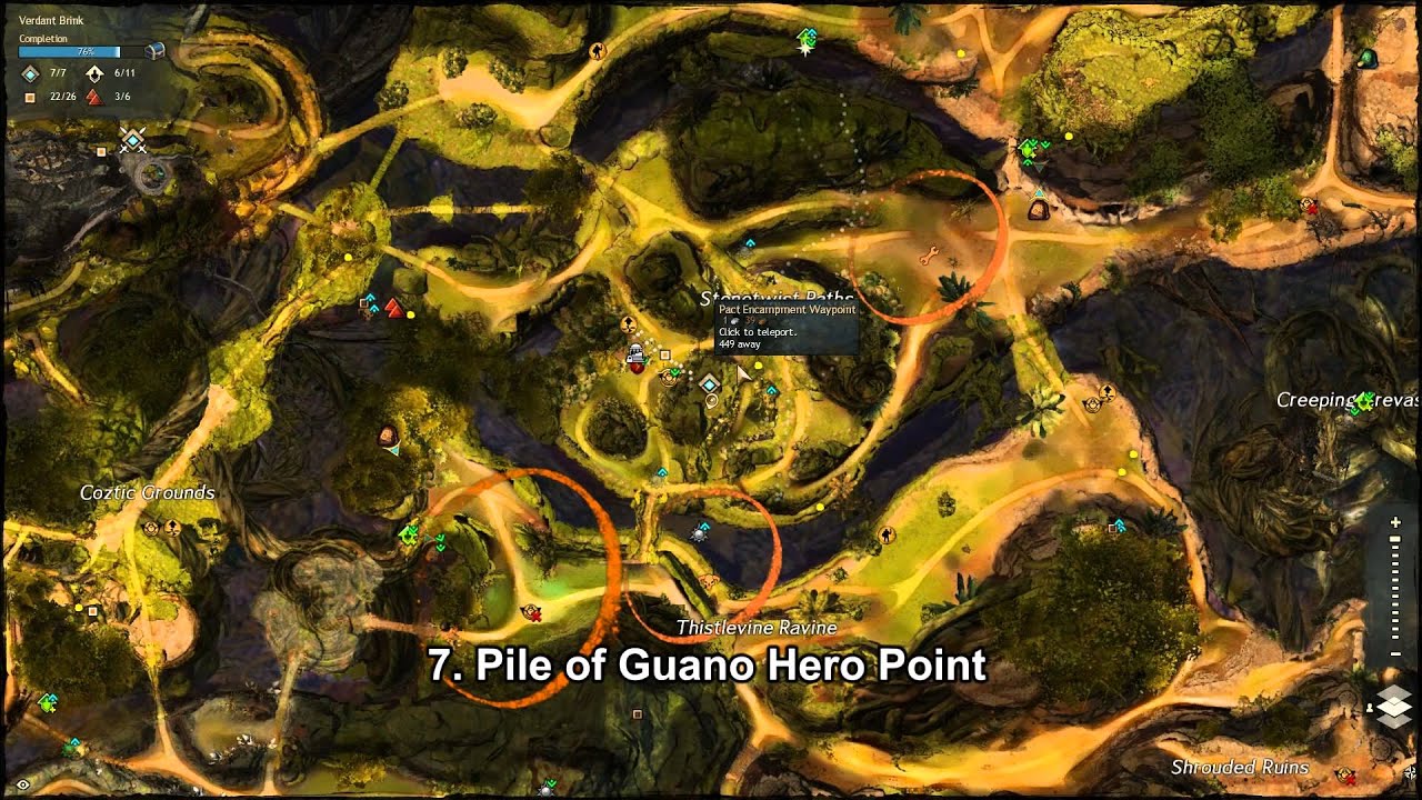 GW2 Verdant Brink Hero Points Guide (Revised)